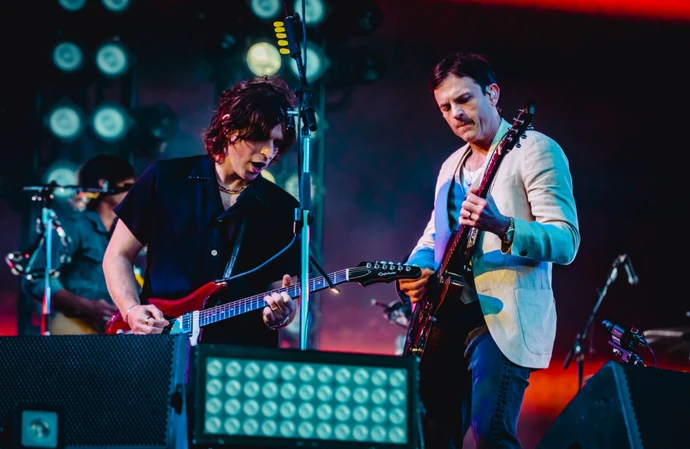 Lead and Guitarist Caleb Followill and Guitarist Nathan Followill