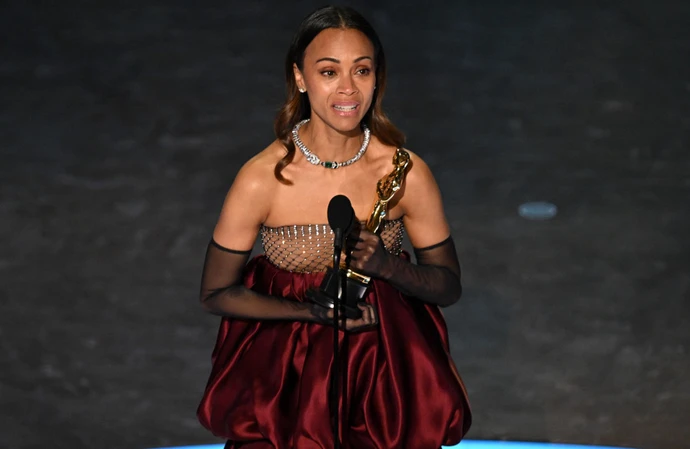 Zoe Saldana at the Oscars