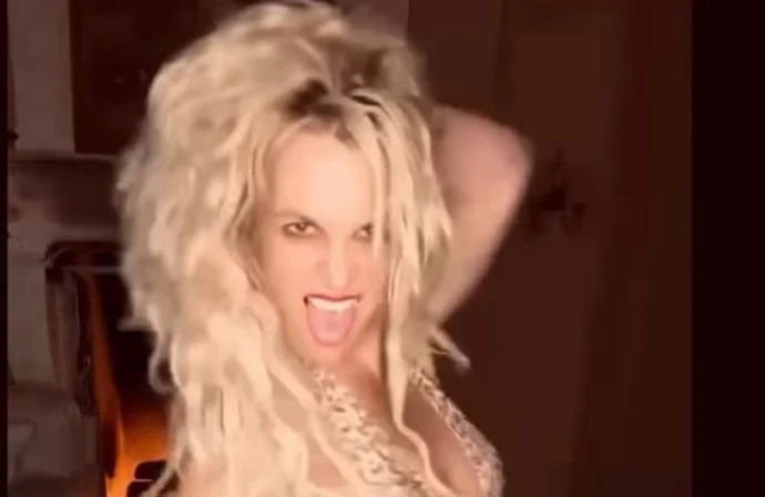 Britney Spears has revealed that her bathroom has burned down