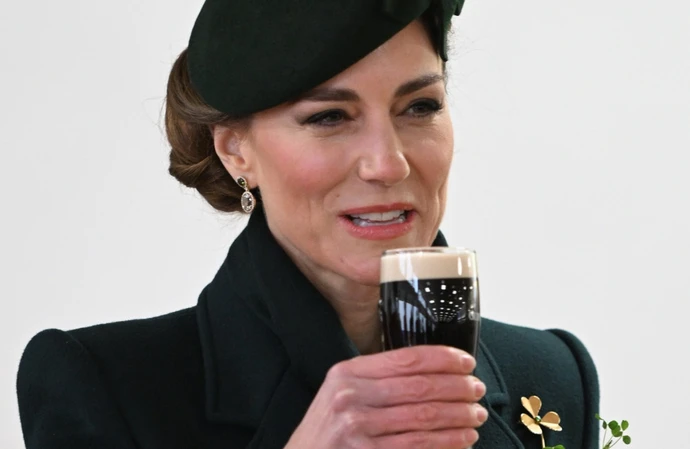 Catherine, Princess of Wales enjoyed a Guinness with the Irish Guards