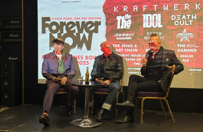 Steve 'Abbo' Abbot, Kirk Brandon and John Robb at Forever Now Festival launch