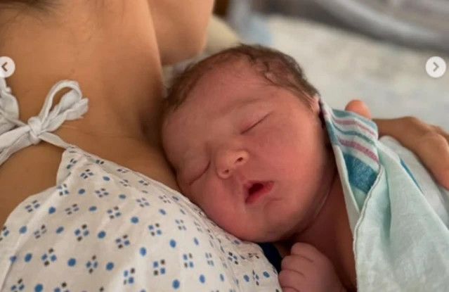 Kylie Kelce has given birth (c) Instagram