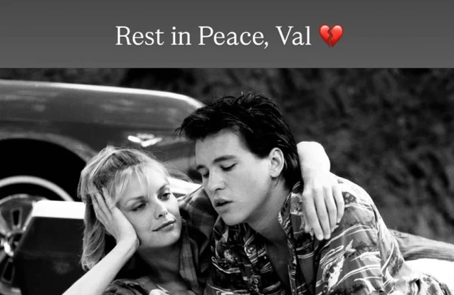 Michelle Pfeiffer has paid tribute to her former co-star and friend Val Kilmer following his death at the age of 65