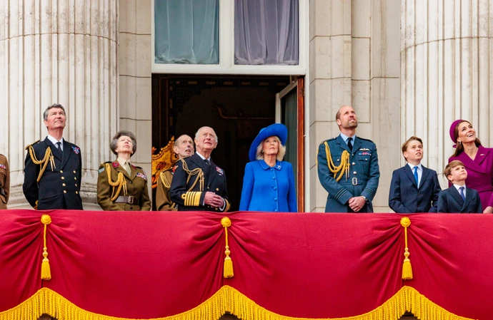 King Charles and the royal family at Buckingham Palace