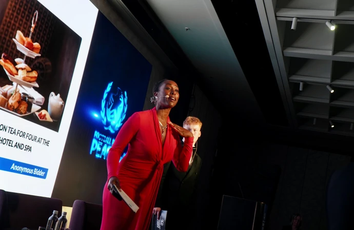 Scarlette Douglas at the Football For Peace - Rehydrate the Earth Gala / Credit: Nick Ede