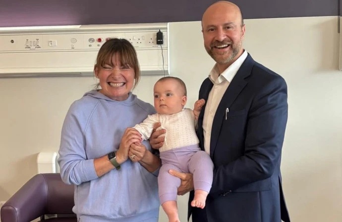 Lorraine Kelly with her granddaughter Billie and Ahmed Raafat / Credit: Instagram