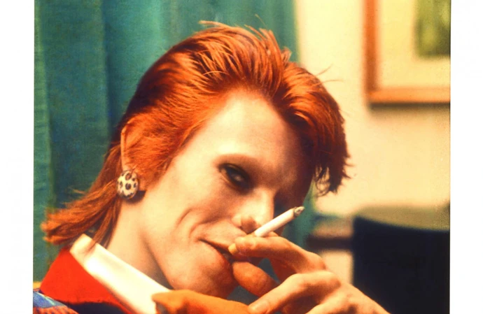 An intimate photograph of David Bowie his prime by Mick Rock