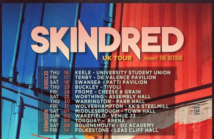 Skindred are set to embark on THE DETOUR this autumn