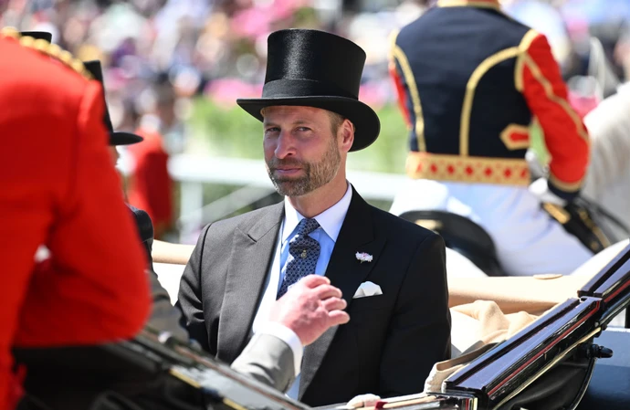 Prince William was without his wife Catherine, Princess of Wales at Royal Ascot