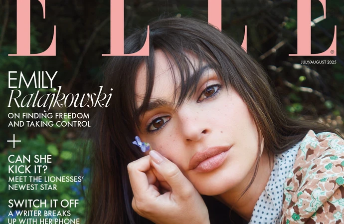 Emily Ratajkowski covers Elle. Photo courtesy ELLE UK/ Morgan Maher