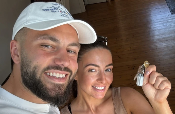Finley Tapp and his girlfriend in their new home / Credit: Instagram
