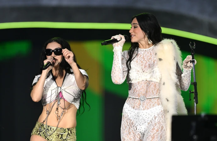 Charli xcx performed 360 from Brat with Dua Lipa at Wembley Stadium