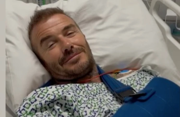 Sir David Beckham has had an operation to heal a wrist injury from over 20 years ago (c) Instagram