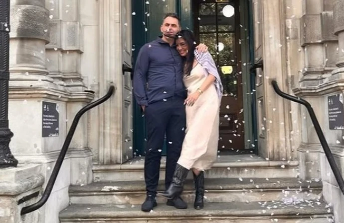Ronnie O'Sullivan and Laila Rouass tie the knot / Credit: Instagram