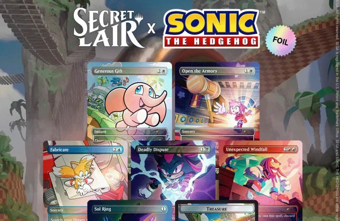 Sonic the Hedgehog is to crossover with Magic: The Gathering for a special collection