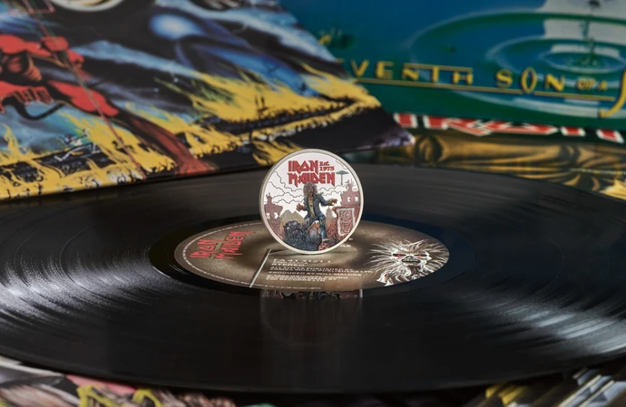 Iron Maiden have been honoured with a 50th anniversary coin by The Royal Mint