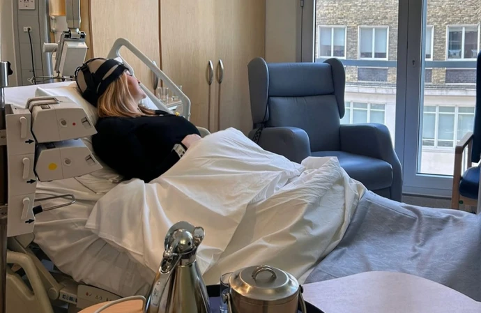 Morgan McGlynn Carr in hospital /Credit: Instagram