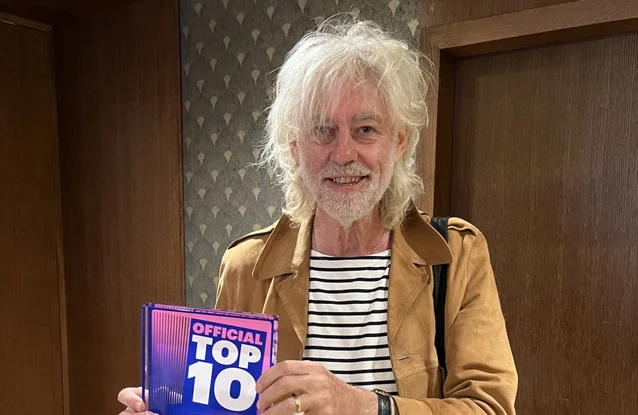 Bob Geldof receives special Official Charts award for Live Aid musical album