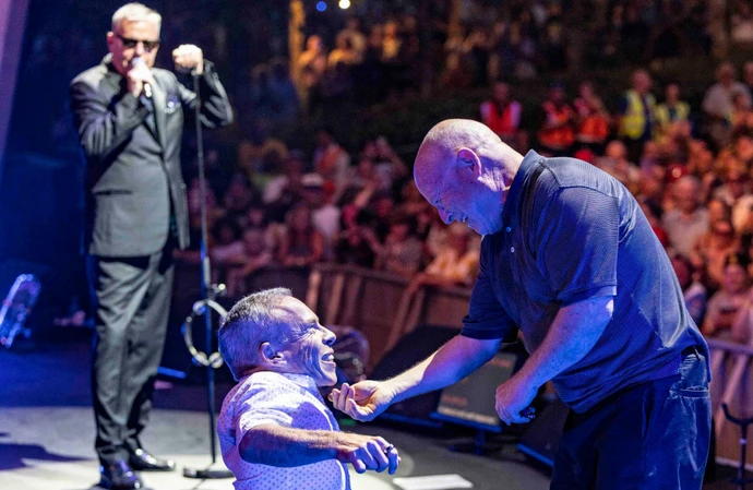 Warwick Davis interrupted Madness during their Eden Project gig