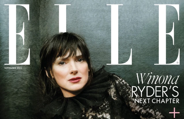 Winona Ryder covers ELLE UK magazine © ELLE UK / Olivia Malone