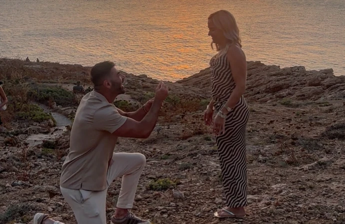 David Tag and Abi Harrison proposal / © Instagram