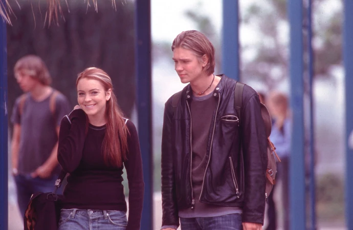 Lohan’s first on-screen kiss