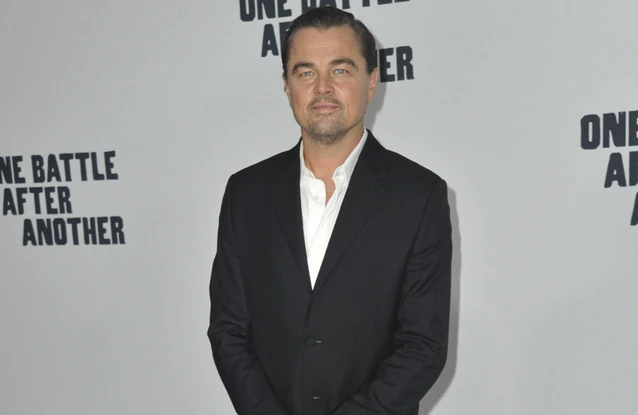 Leonardo DiCaprio at One Battle After Another's Hollywood premiere