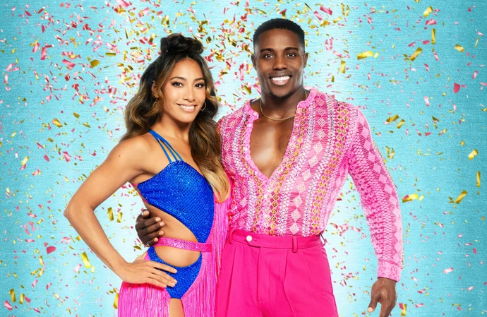 Strictly Come Dancing's Karen Hauer and her celebrity dance partner Harry Aikines-Aryeetey
