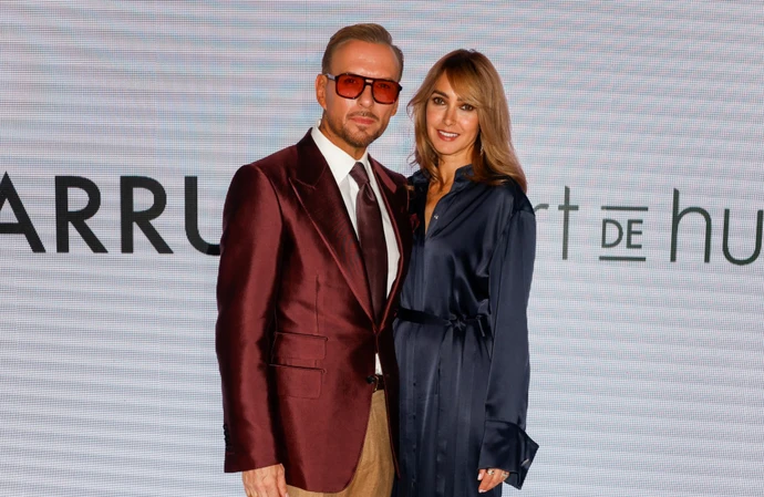 Matt Goss and Chantal Brown at the Barrus X Art De Huile LFW show