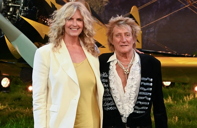 Penny Lancaster Stewart and Rod Stewart