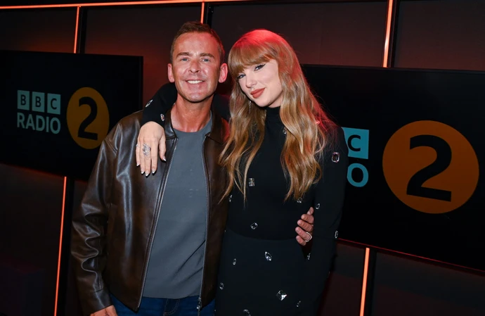 Scott Mills with Taylor Swift
