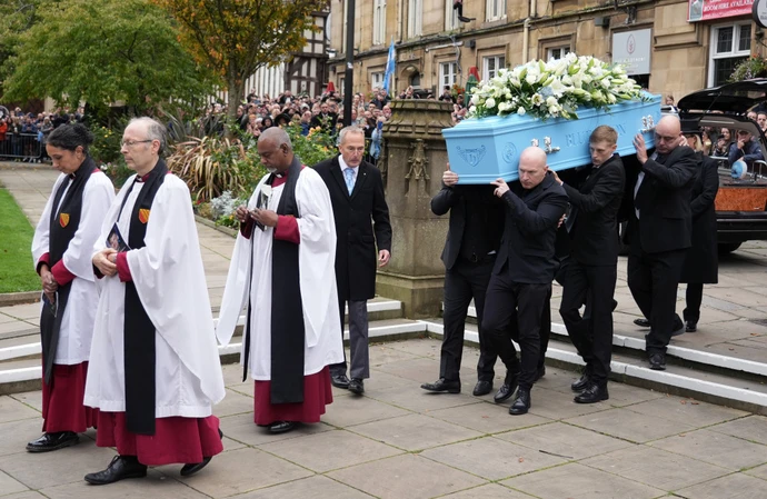 Ricky Hatton was remembered as a ‘true working-class hero’ as family, friends and fans gathered in Manchester to pay tribute to the former boxing world champion