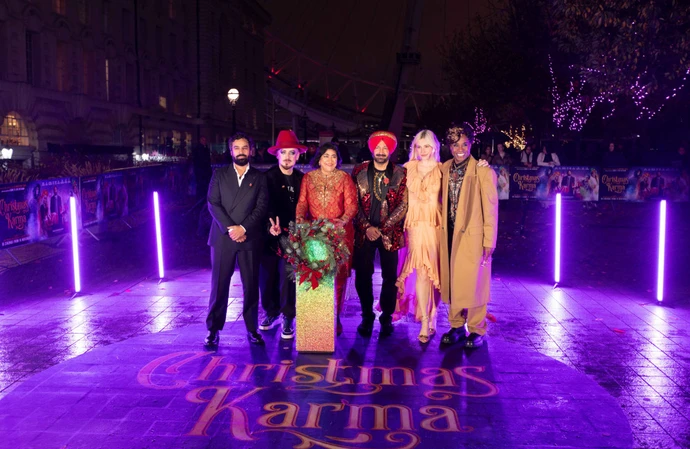 Kunal Nayyar, Boy George, Gurinder Chadha, Malkit Singh, Billy Porter and Pixie Lott at The London Eye