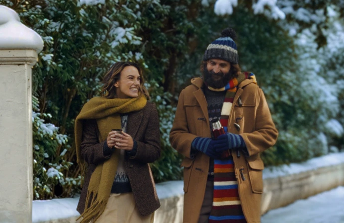 Keira Knightley and Joe Wilkinson starring together in the new Waitrose Christmas advert
