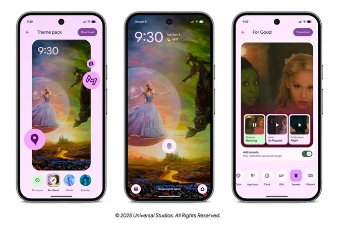 Google is bringing a touch of Broadway magic to Pixel devices with its new Wicked: For Good theme pack