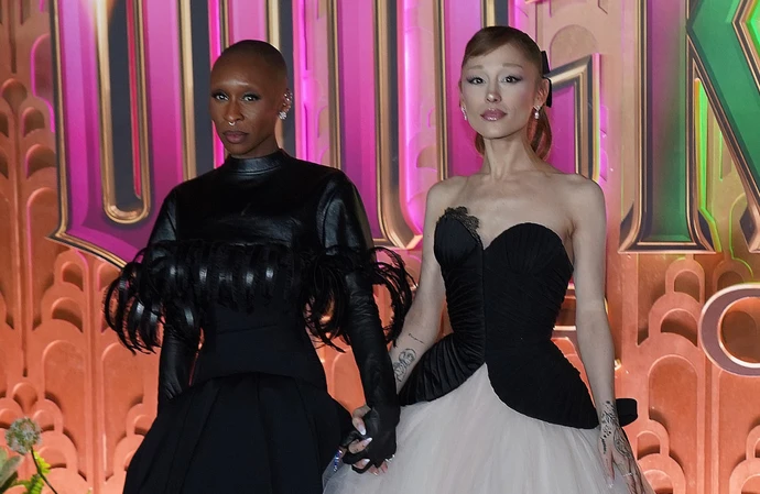 Cynthia Erivo and Ariana Grande at the Wicked For Good premiere