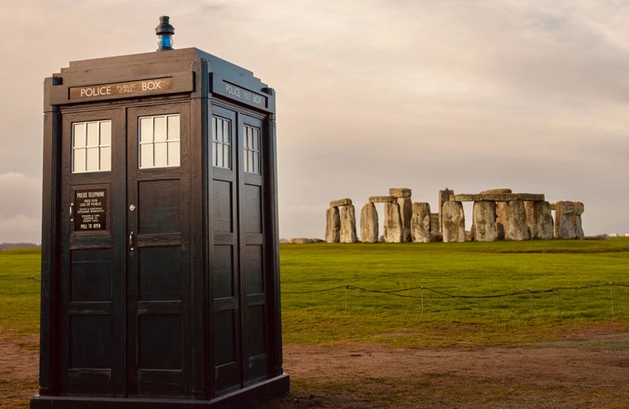 The TARDIS showed up at Stonehenge for Doctor Who Day