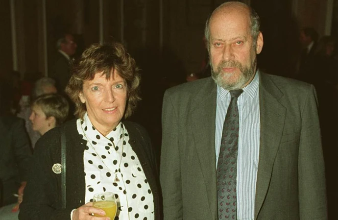 Jill Freud and husband Sir Clement Freud in 1992