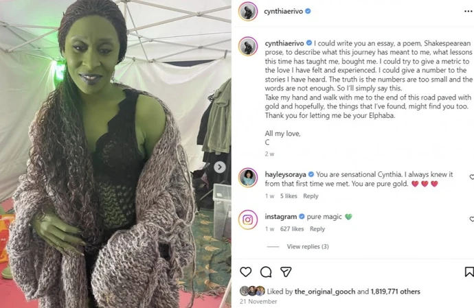 Wicked For Good's Cynthia Erivo wanted Elphaba's viral cardigan to show 'sensual' side