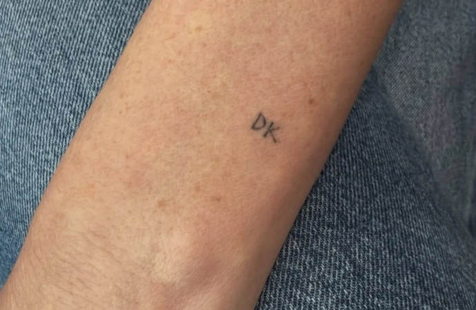 Sarah Paulson's 'DK' tattoo / © Instagram