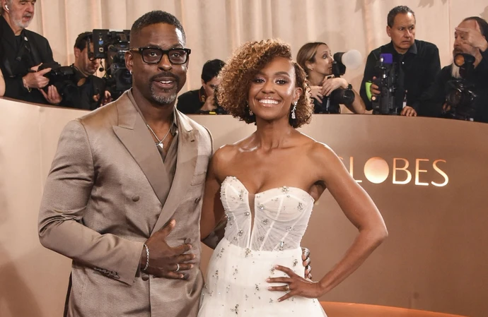 Sterling K. Brown and Ryan Michelle Bathe at the Golden Globes