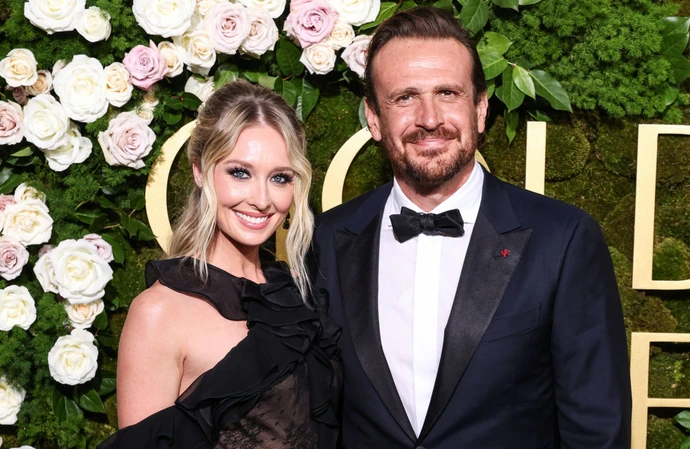 Kayla Radomski and her fiance Jason Segel