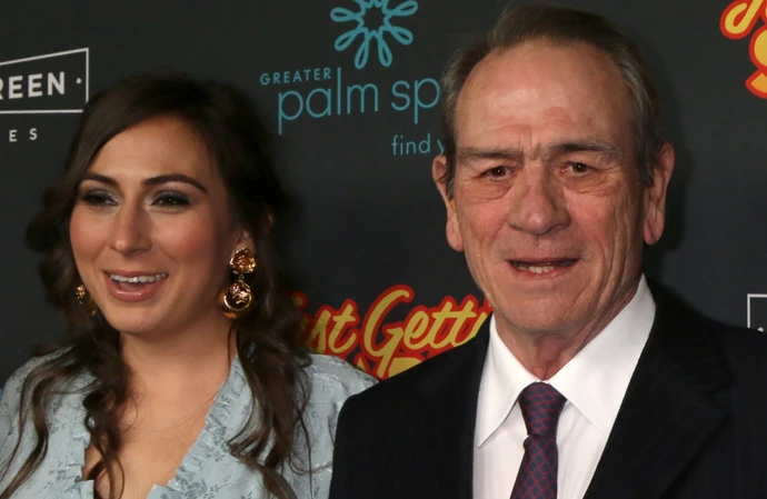 The late Victoria Jones with her dad Tommy Lee Jones