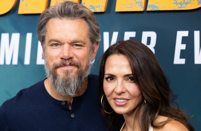 Matt Damon and his wife Luciana