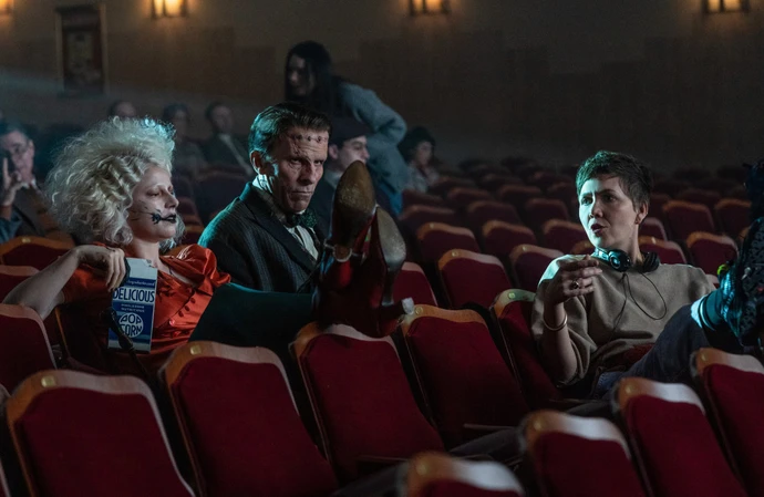 Jessie Buckley and Christian Bale in The Bride