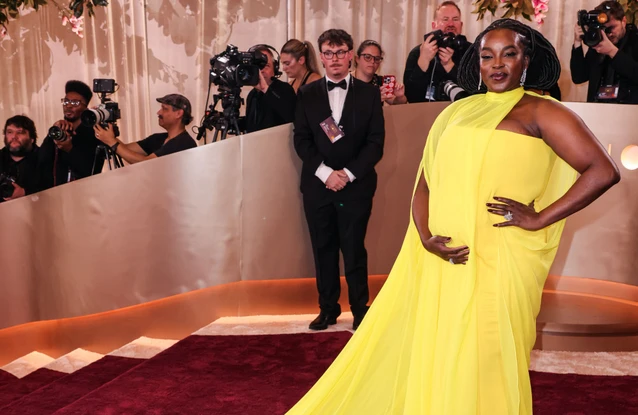 Wunmi Mosaku debuted her baby bump at the Golden Globes