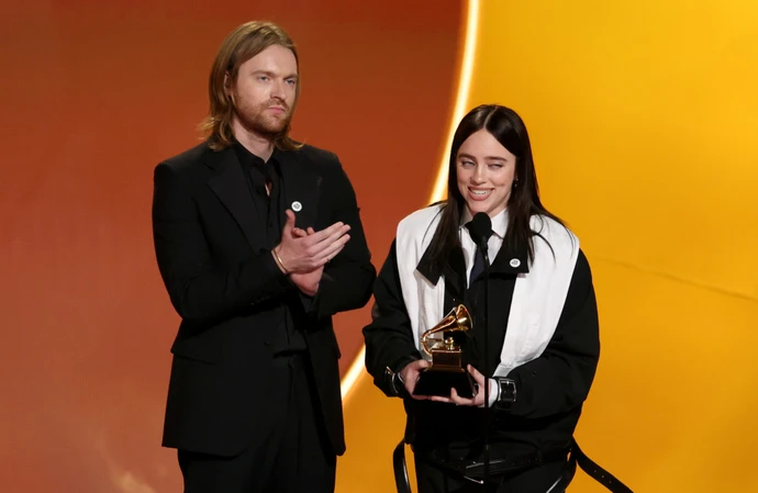 Finneas O'Connell and Billie Eilish at the Grammys