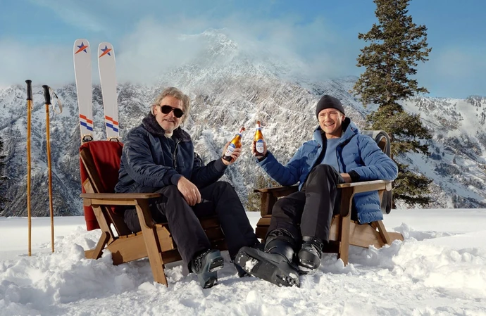 Kurt Russell and Lewis Pullman's advert