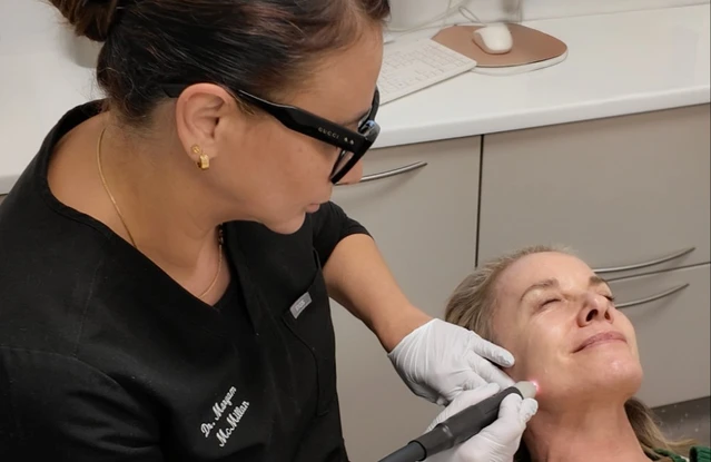 Tamzin Outhwaite undergoes NeoGen Plasma treatment