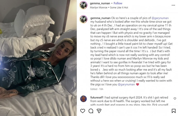 Gary Numan's wife left paralysed after back operation